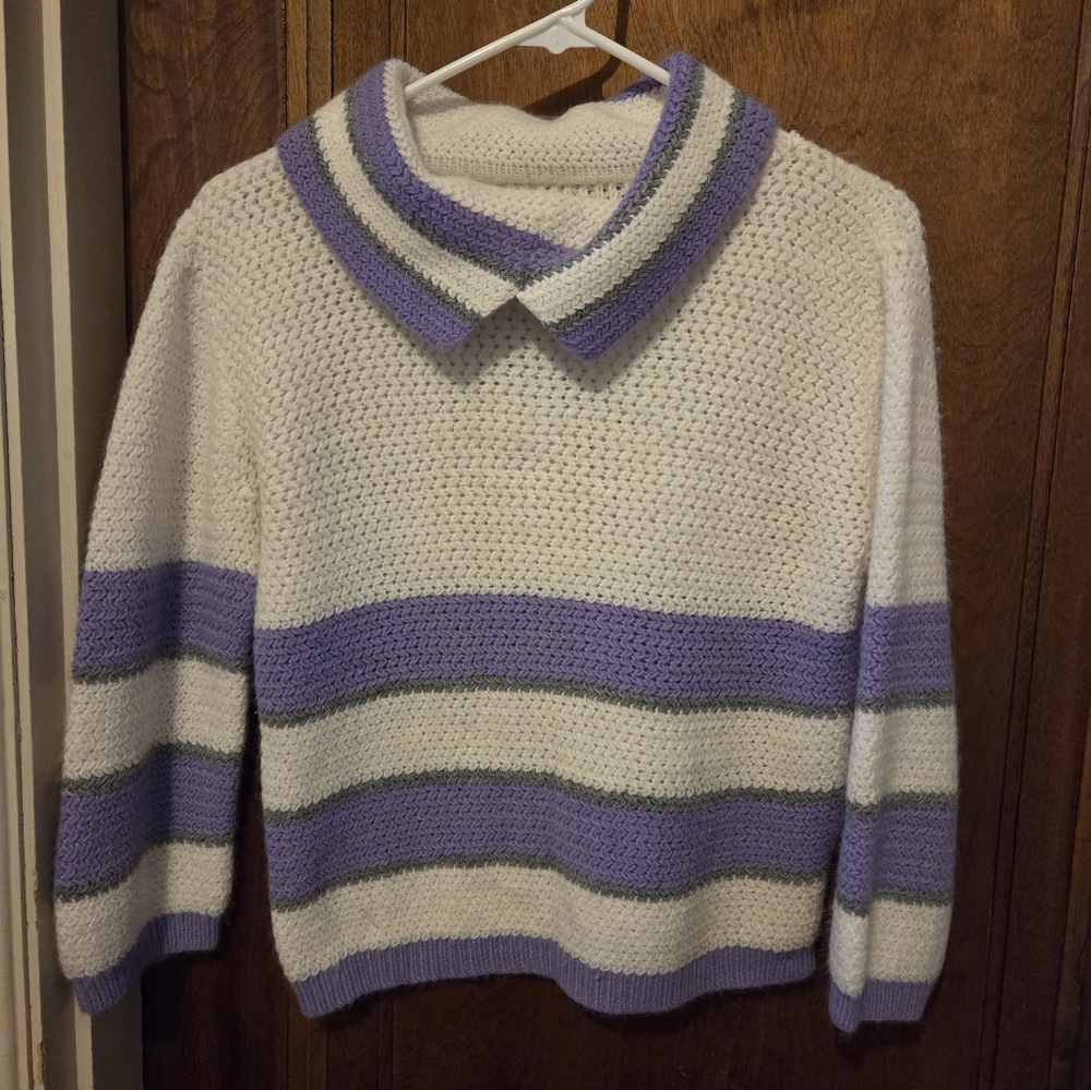 Handmade Knit Sweater- Size Small